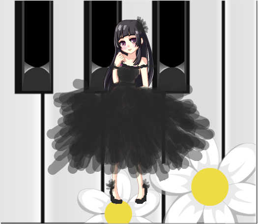 钢琴黑键_百田涂鸦板_百田网