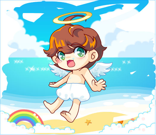 可爱天使_百田涂鸦板_百田网