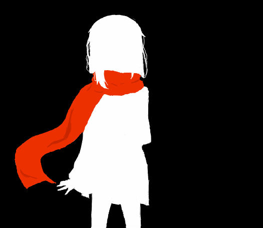 文乃(剪影)_百田涂鸦板_百田网