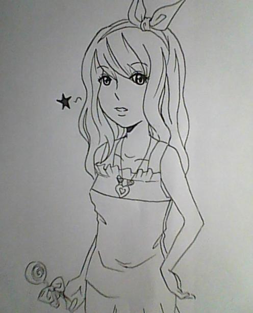 画白光莹仙子简笔画