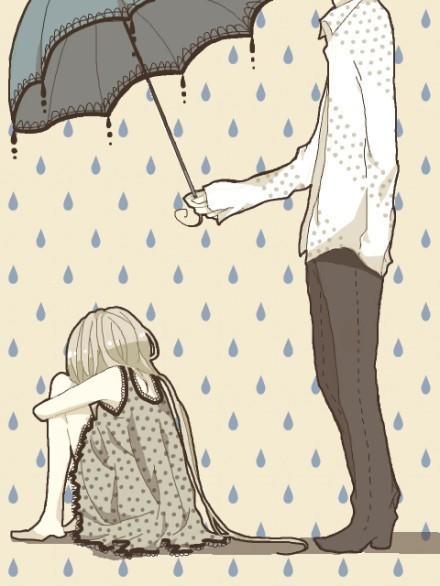 下雨了,我为你撑伞.