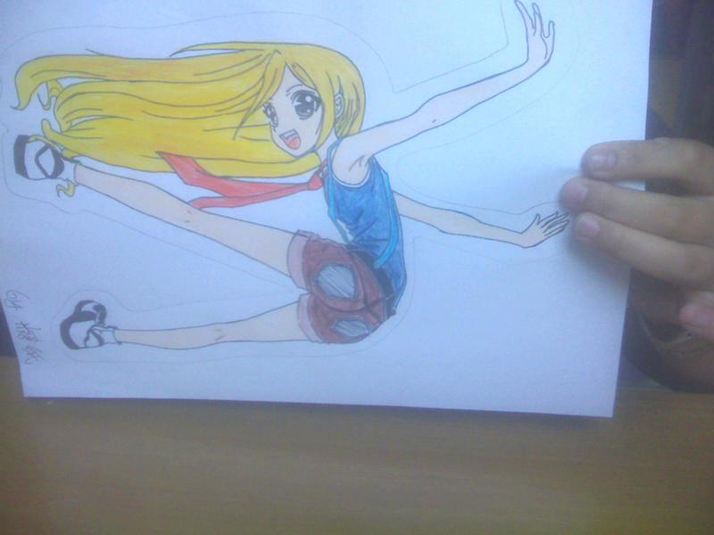 简单动漫彩铅画玄月.动漫彩铅画简单好看彩铅画图片