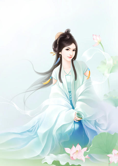 古代女子手绘发型