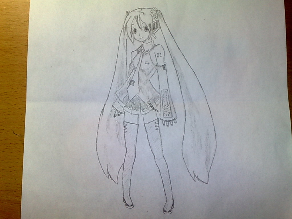 动漫初音简笔画