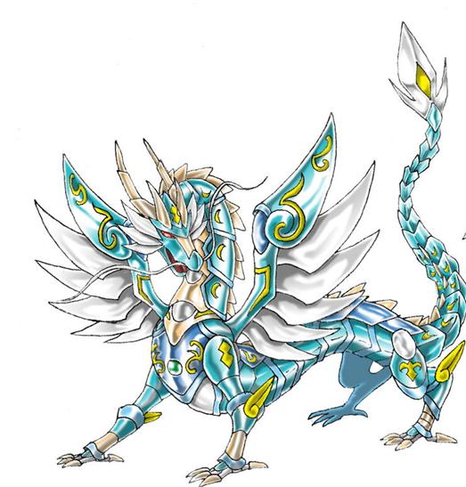 【天翼☆手绘】奥拉星的帝皇龙超进化—帝皇圣龙神(点评下~)